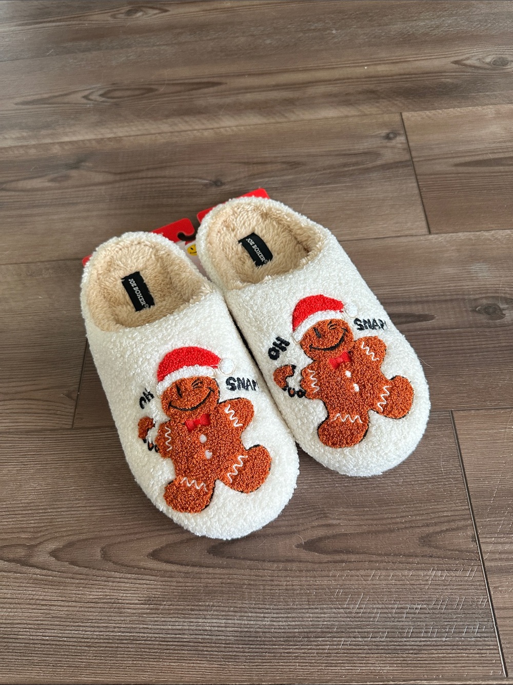 Gingerbread Man Slippers